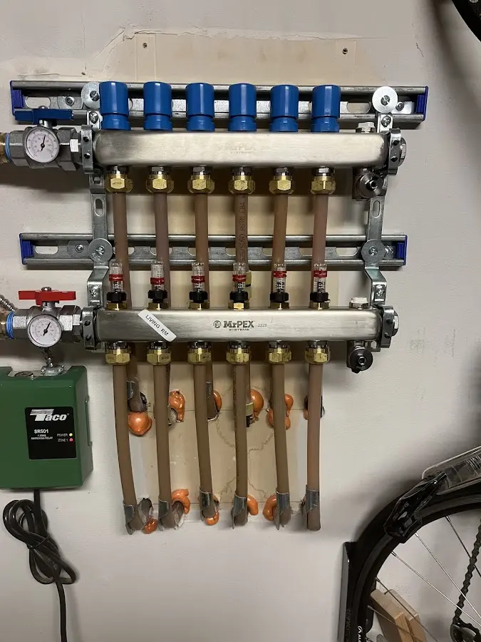 Plumber performing Gas Leak Detection at a residential property in Rosendale